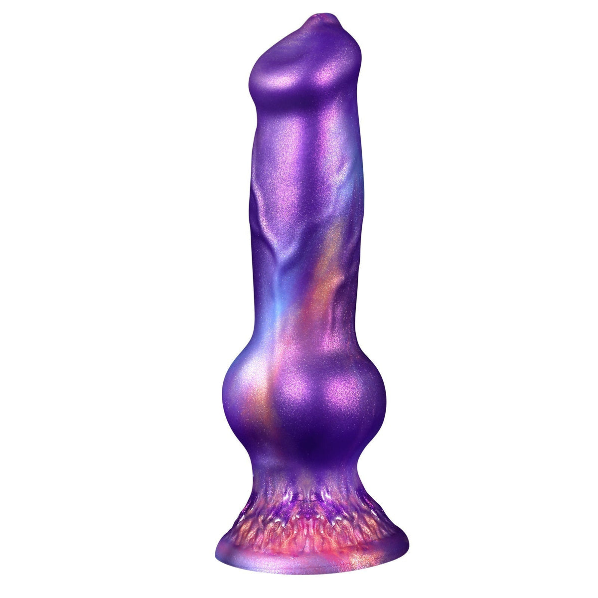 Purple Fantasy Silicone Knot Dog Squirting Dildo