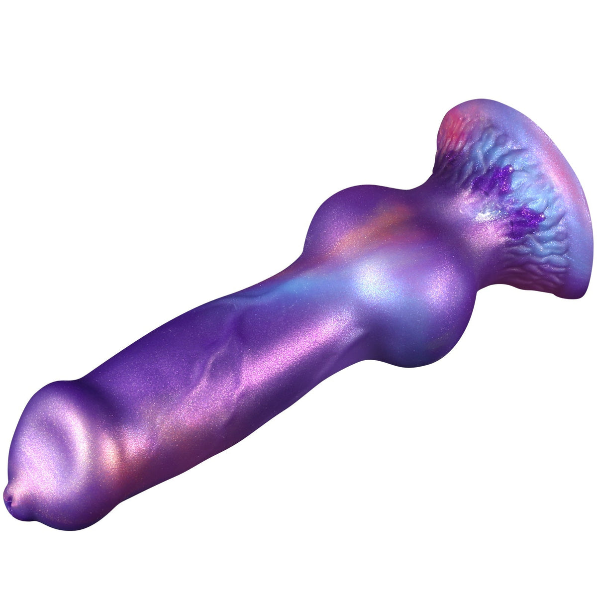 Purple Fantasy Silicone Knot Dog Squirting Dildo