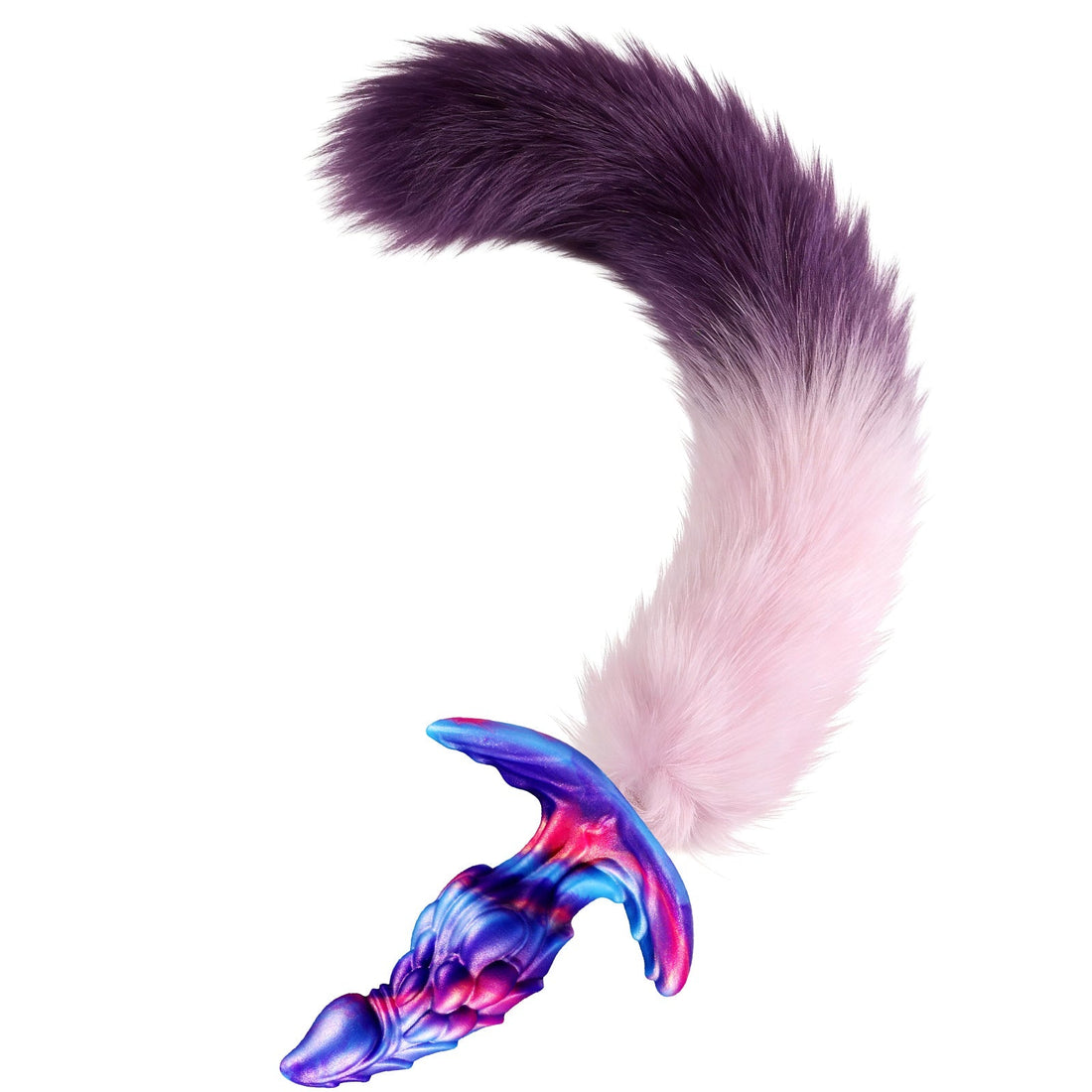Fantasy Dragon Tail Textured Curved Butt Plug