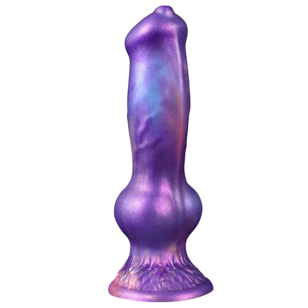 Purple Fantasy Silicone Knot Dog Squirting Dildo