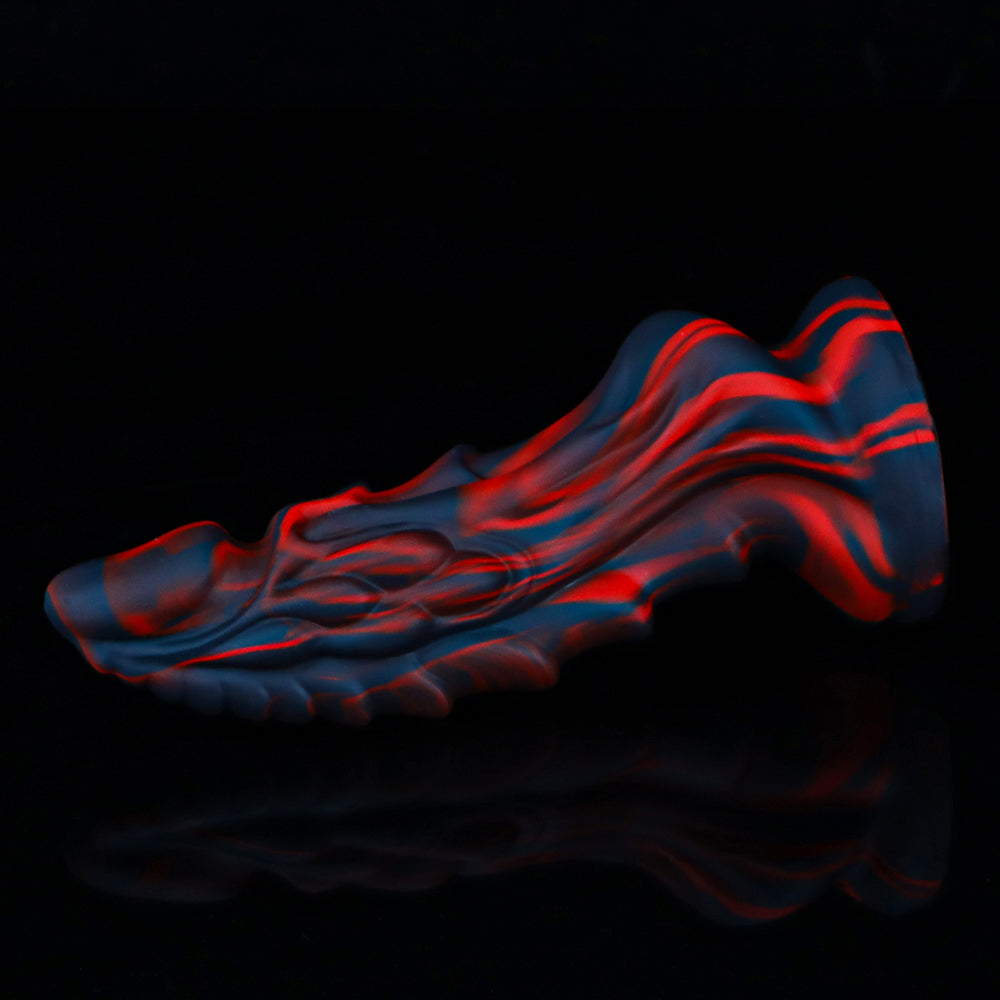 Black And Red Fantasy Dragon Tapered  Dildo