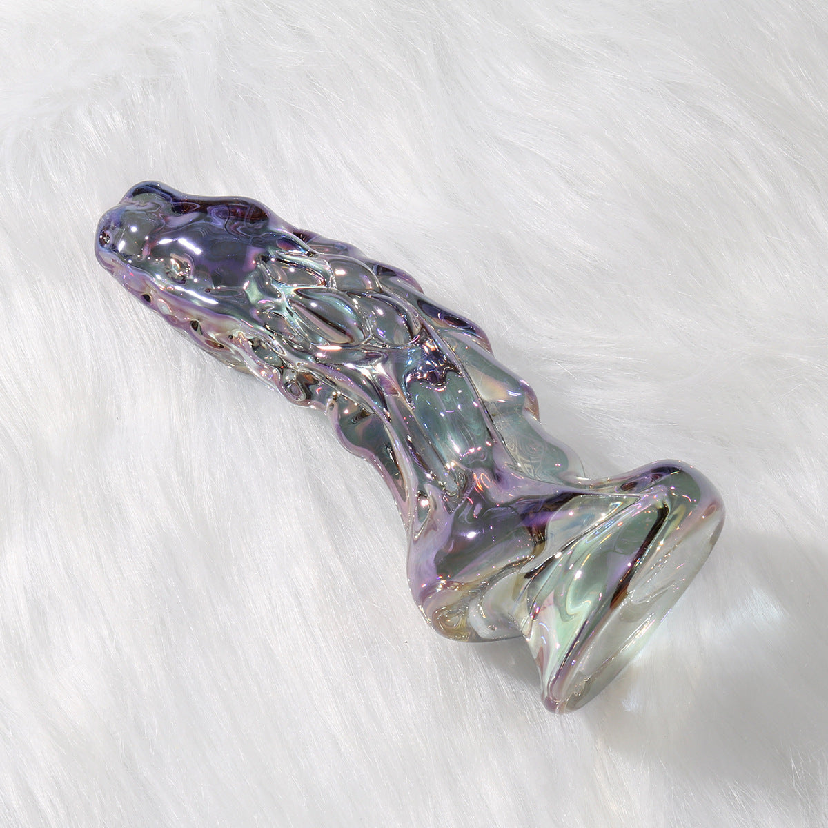 6 Inch Fantasy Texture Monster Glass Dildo