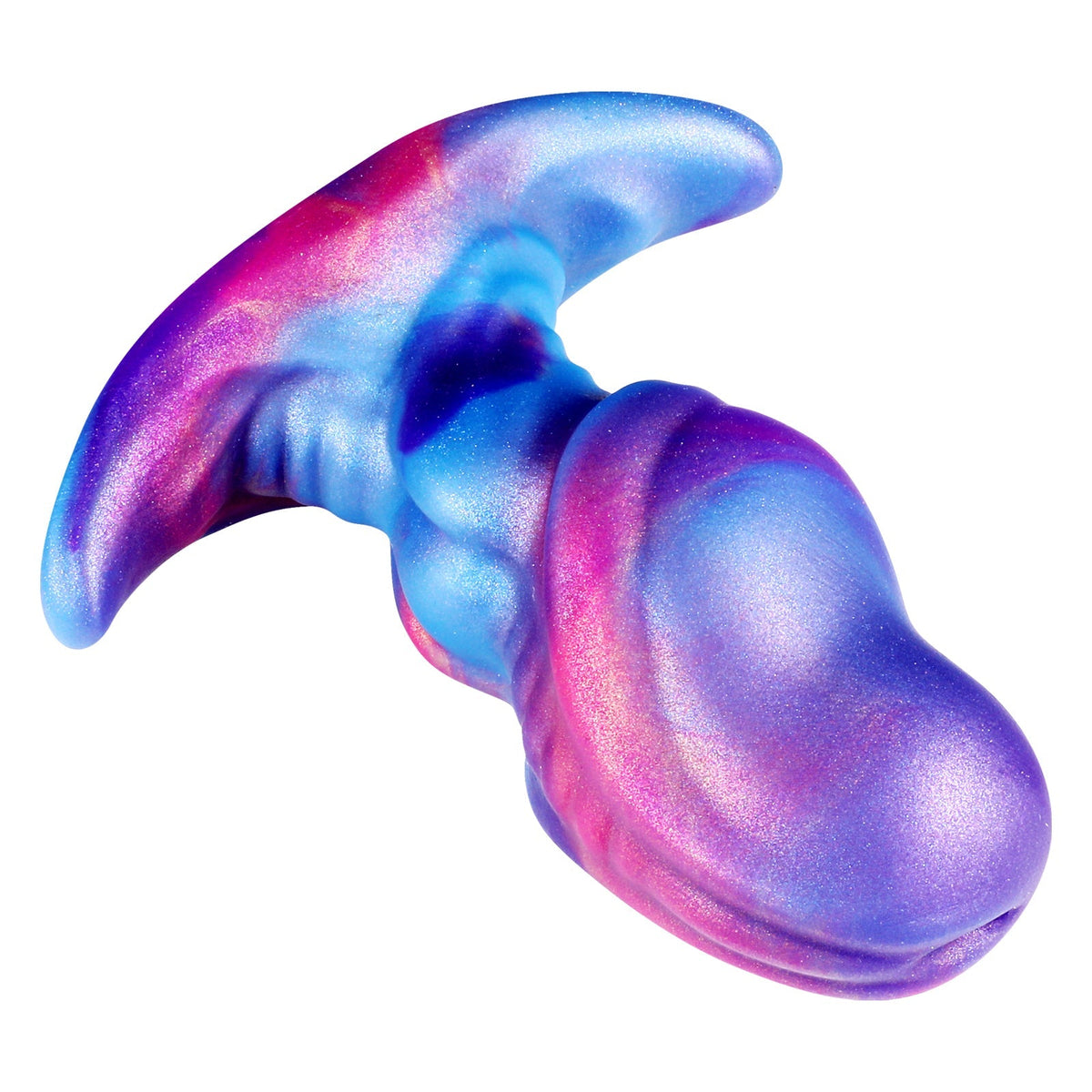 Rainbow Furry Silicone Fox Tail Anal Plug