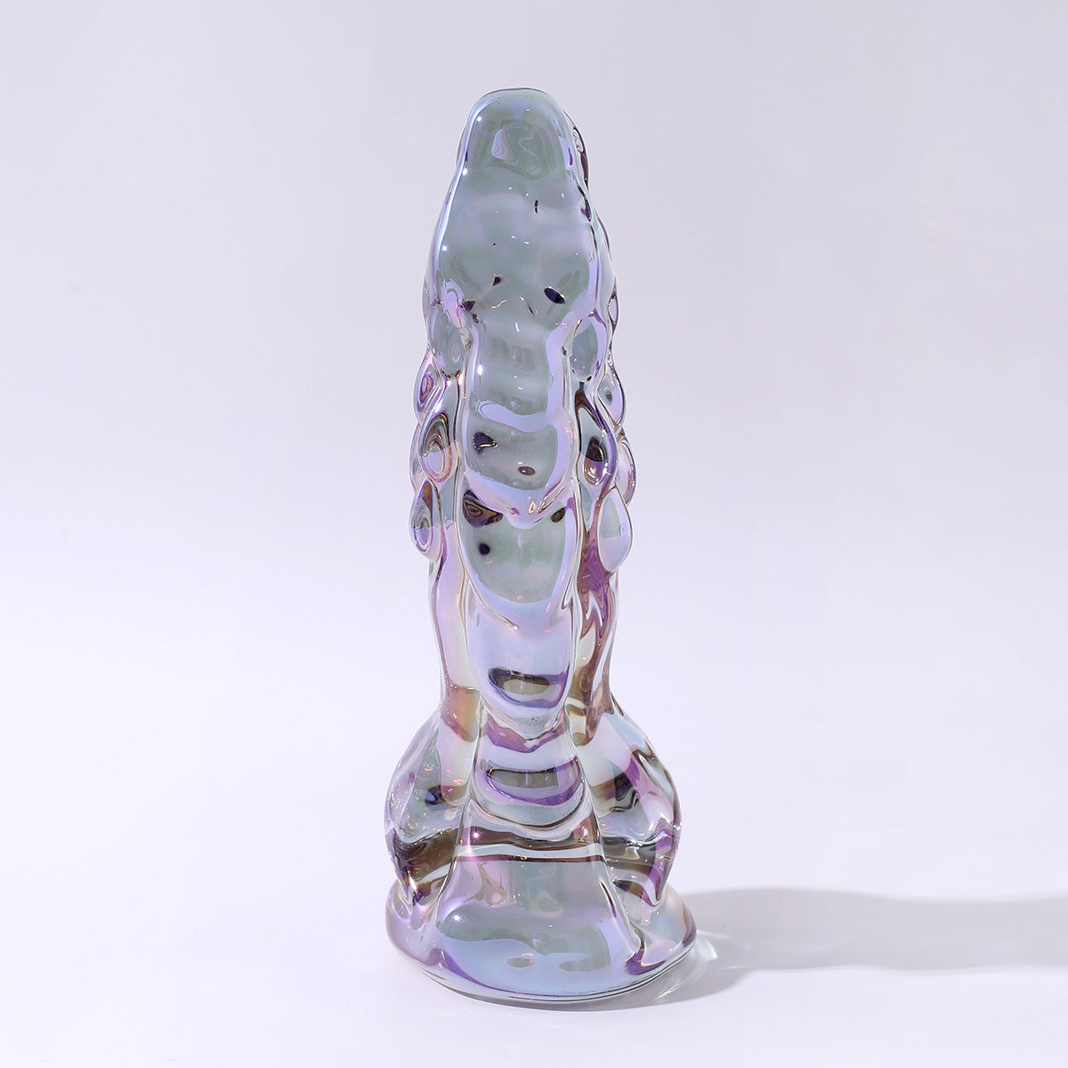 6 Inch Fantasy Texture Monster Glass Dildo