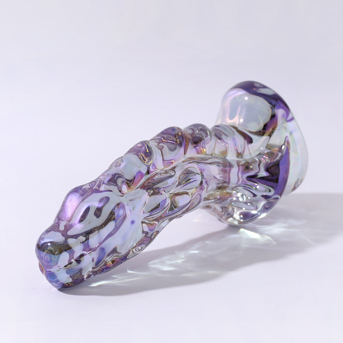 6 Inch Fantasy Texture Monster Glass Dildo