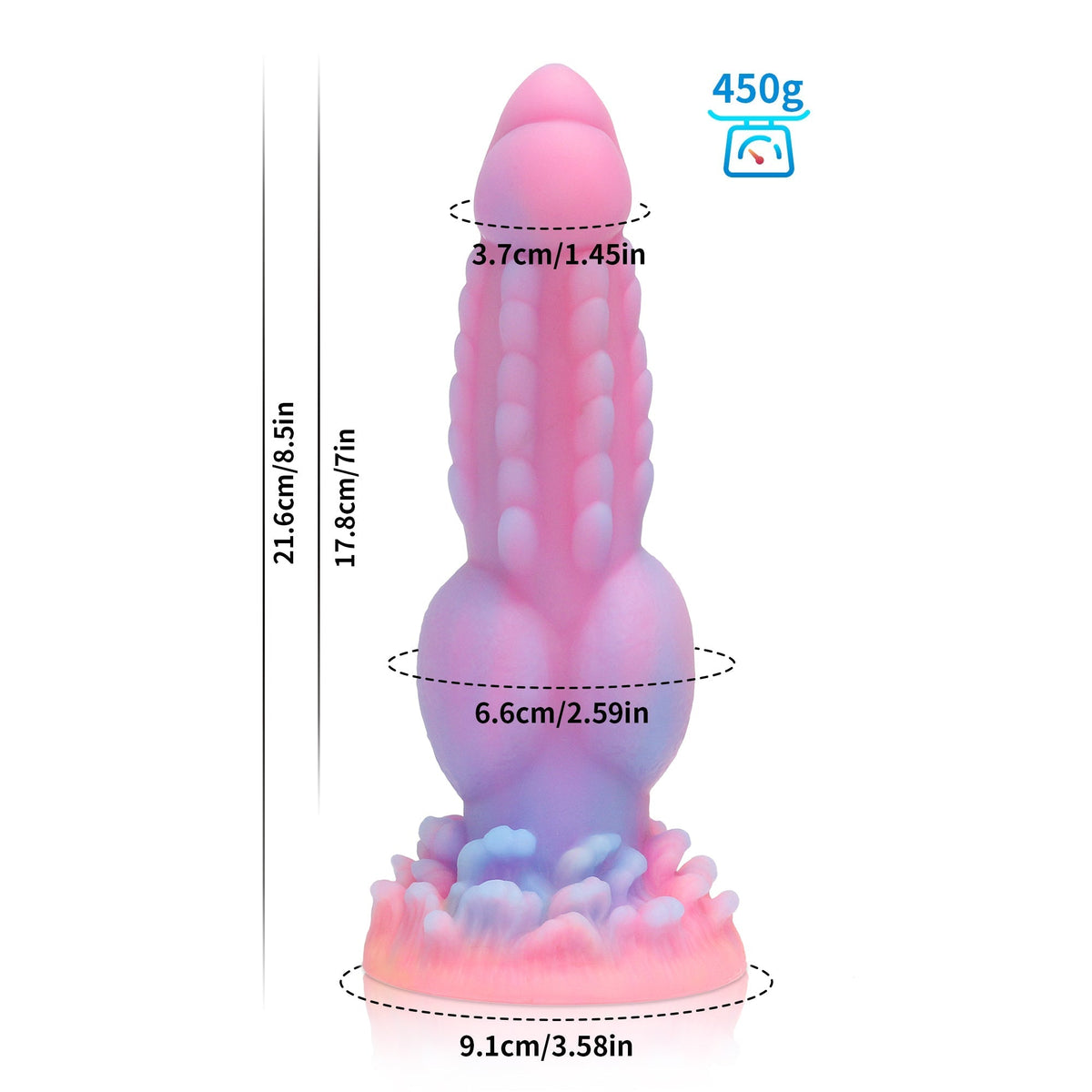 Glow in the Night Knot Dragon Dildo