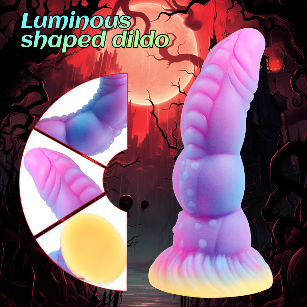 7.8 Inch Light up Fantasy Dragon Curved Dildo