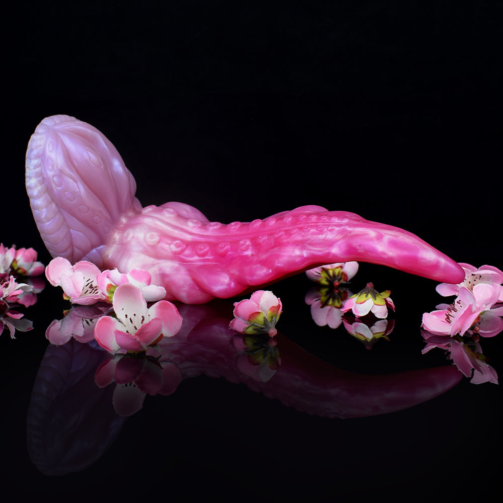 22.9 cm Pink Curved Monster Tentacle Dildo