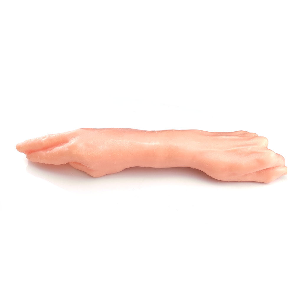 14.6 Inch Black Double Hand Textured Fist Dildo