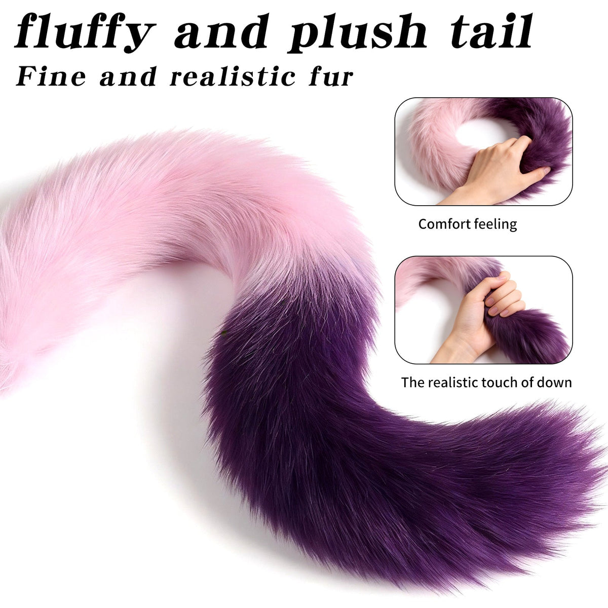 Fantasy Dragon Tail Textured Curved Butt Plug