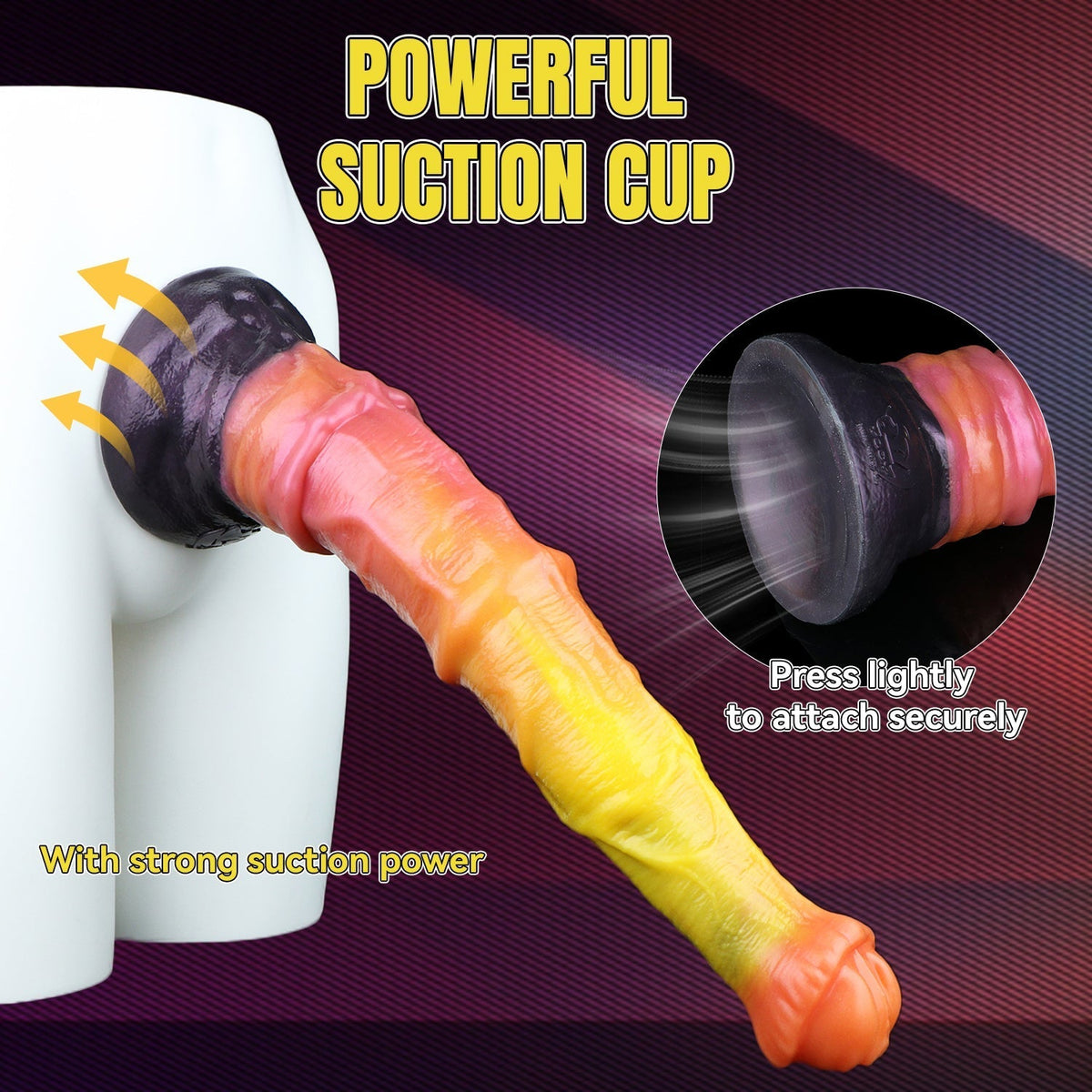 Dual Density Fantasy Silicone Large Horse Dildo