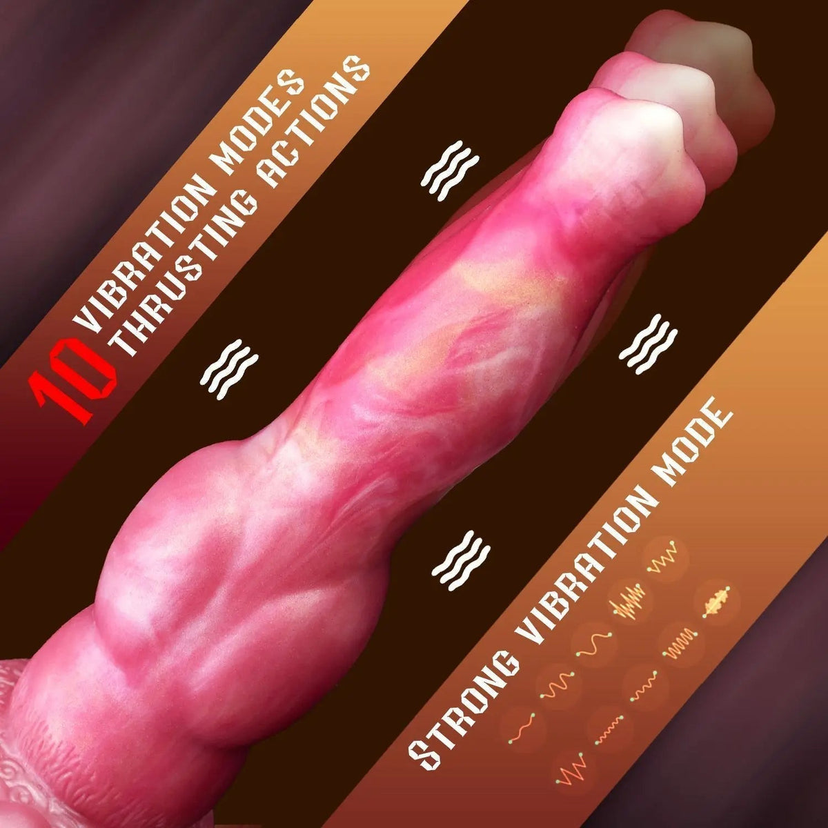 20.3 cm Remote Control Pink Soft Dog Dildo