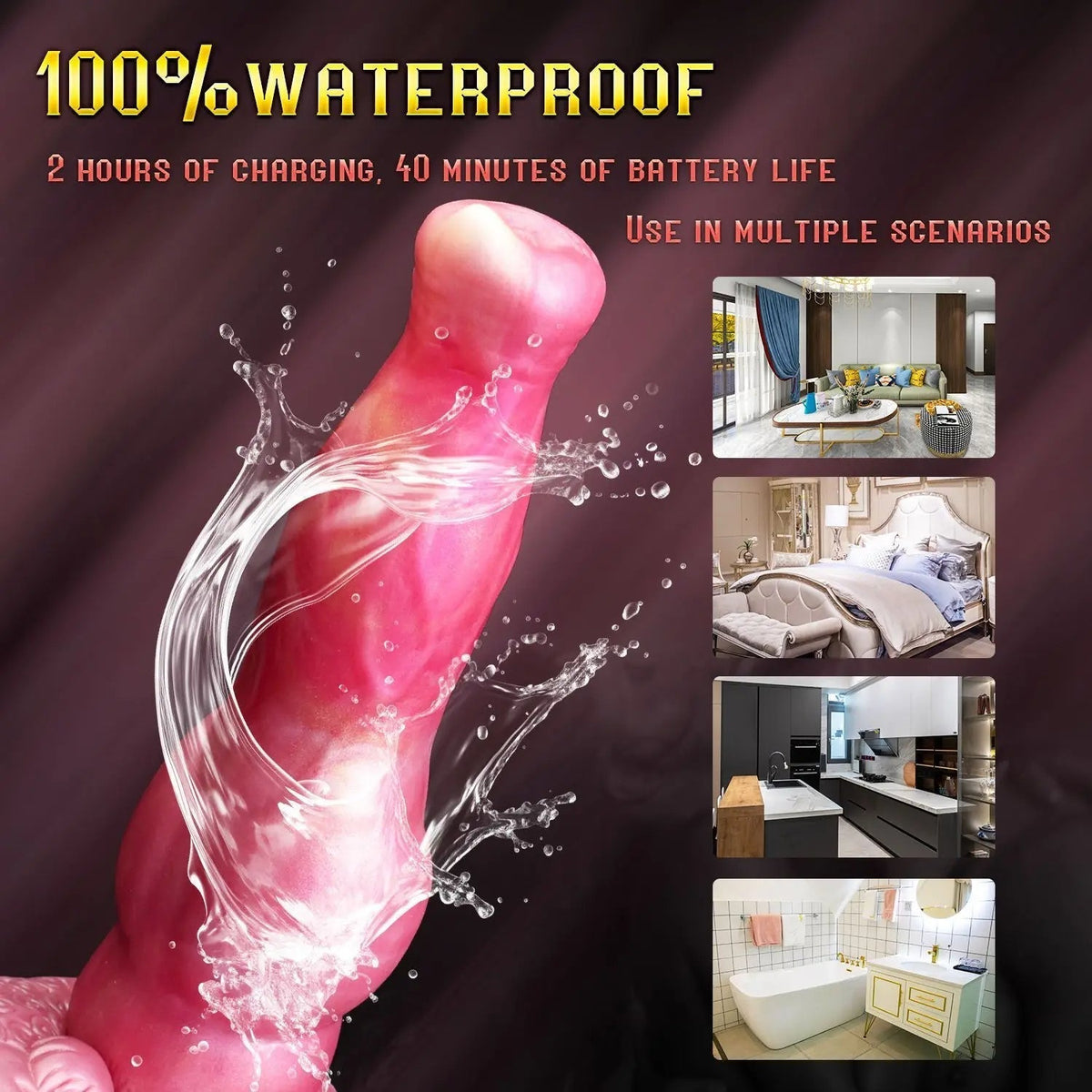 20.3 cm Remote Control Pink Soft Dog Dildo