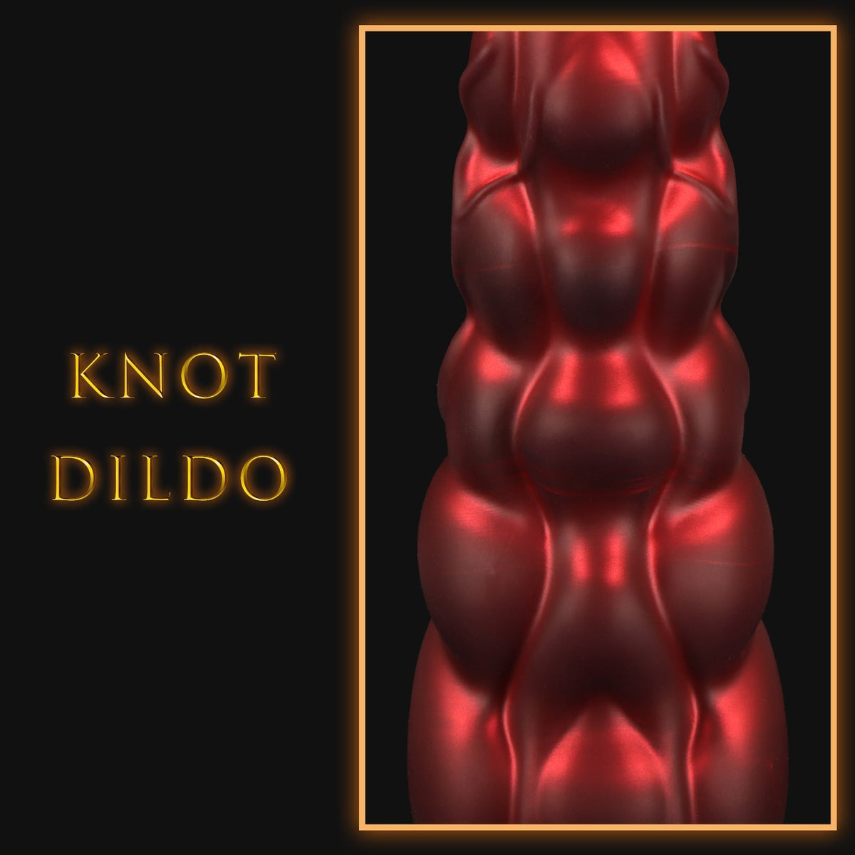 12 Inch Red Fantasy Dragon Knot Huge Dildo