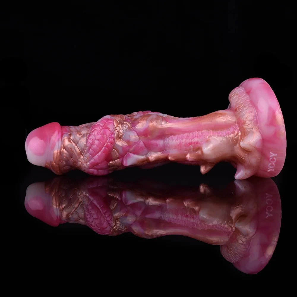 Pink 20.3 cm Fantasy Vibrator dragon Dildo