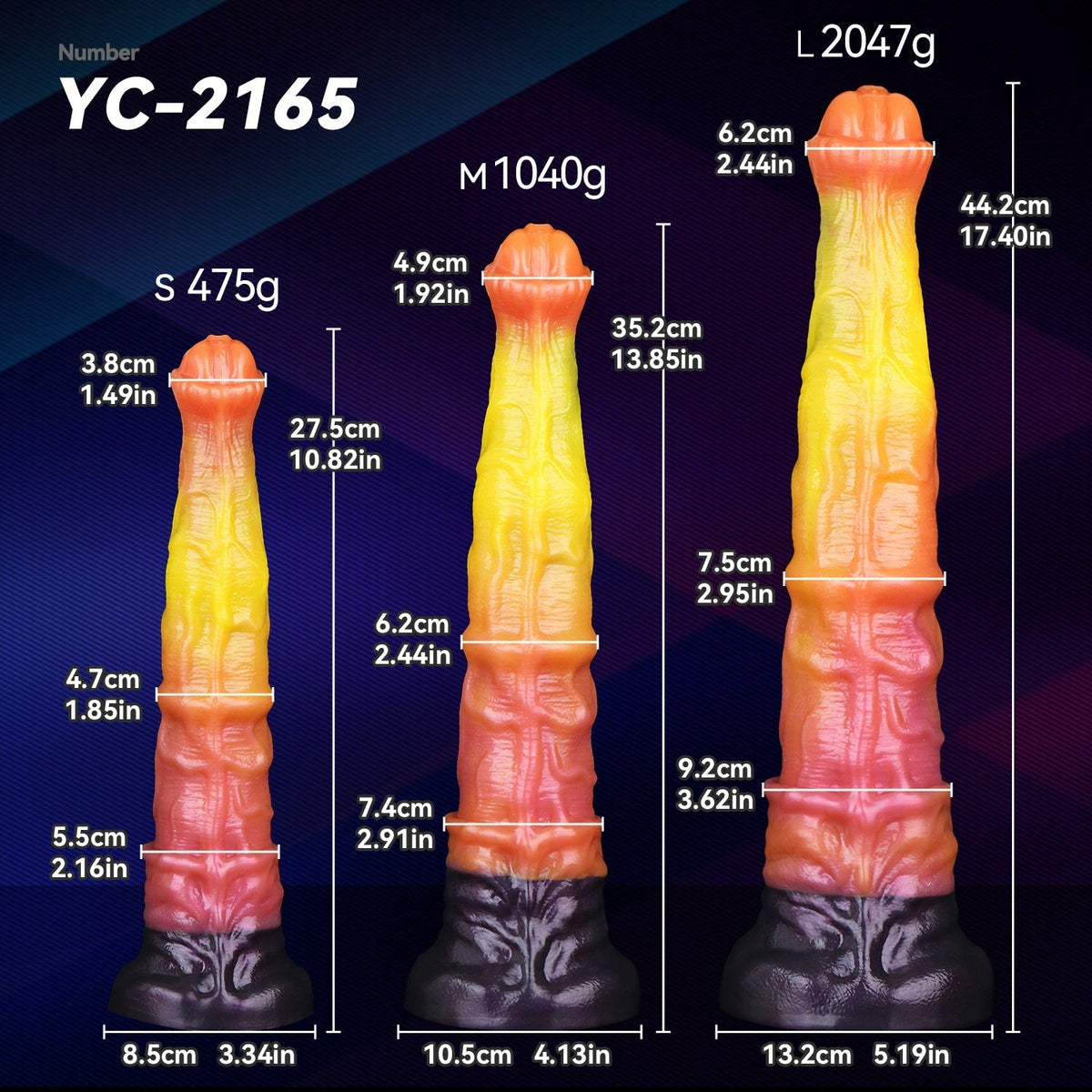Dual Density Fantasy Silicone Large Horse Dildo