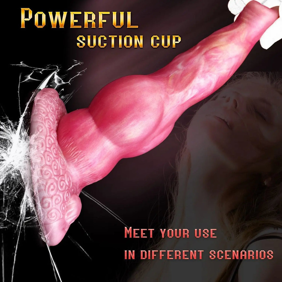 20.3 cm Remote Control Pink Soft Dog Dildo