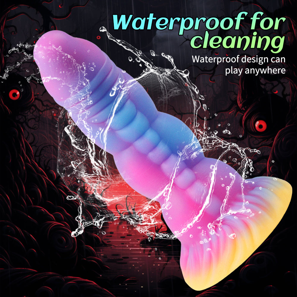 7.8 Inch Light up Fantasy Dragon Curved Dildo