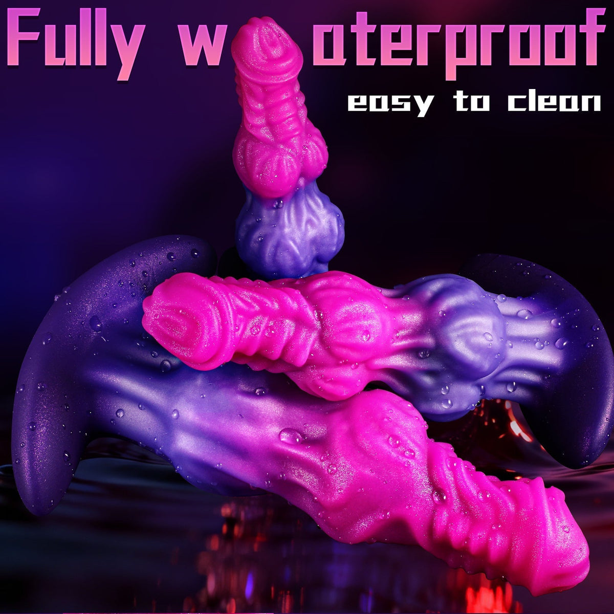 Pink Fantasy Horse Knot Huge Anal Dildo