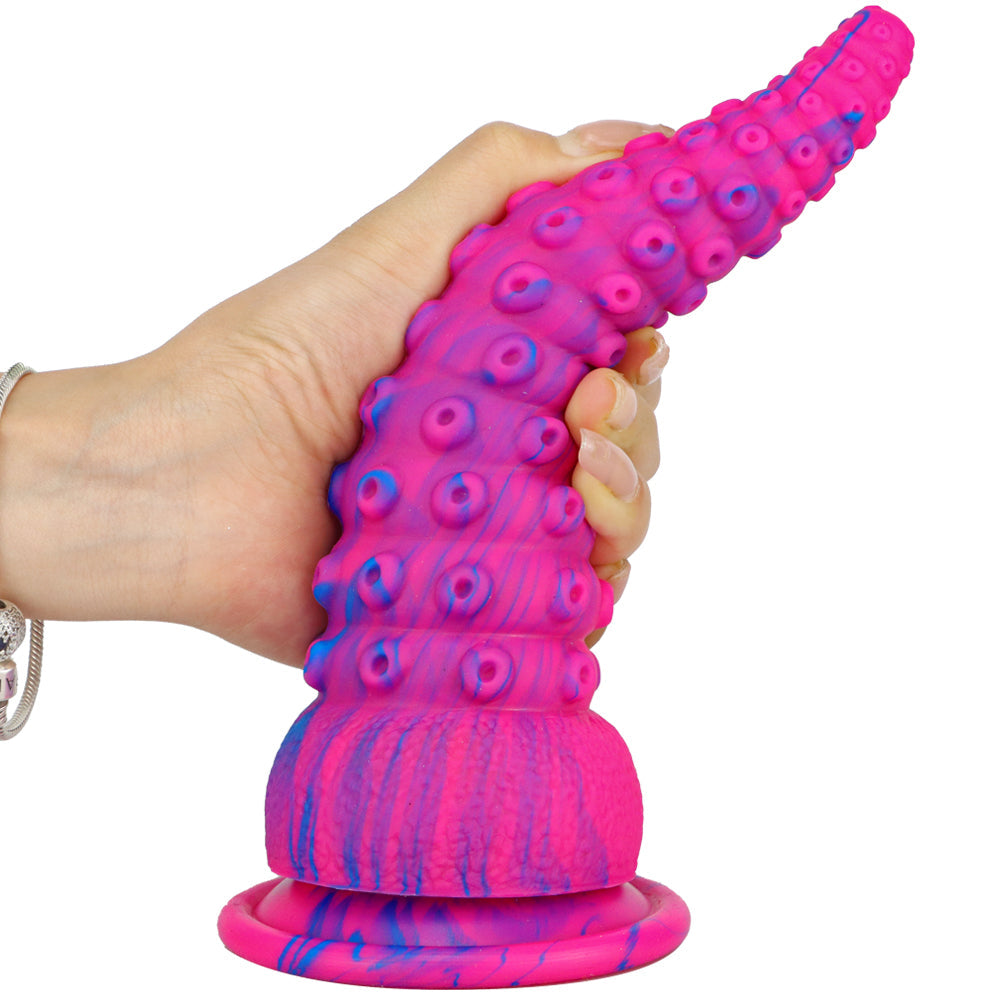 Pink Octopus Feet Suction Cup Dildo