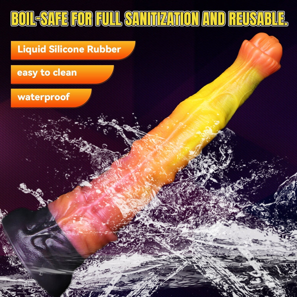 Dual Density Fantasy Silicone Large Horse Dildo