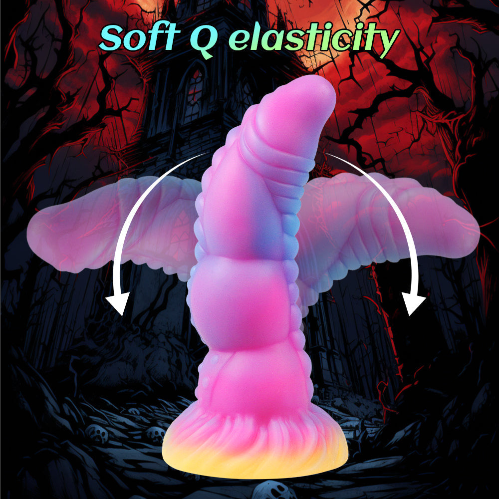 7.8 Inch Light up Fantasy Dragon Curved Dildo