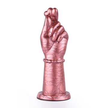 5.9 Inch Silicone Heart Hand Anal Fist Dildo
