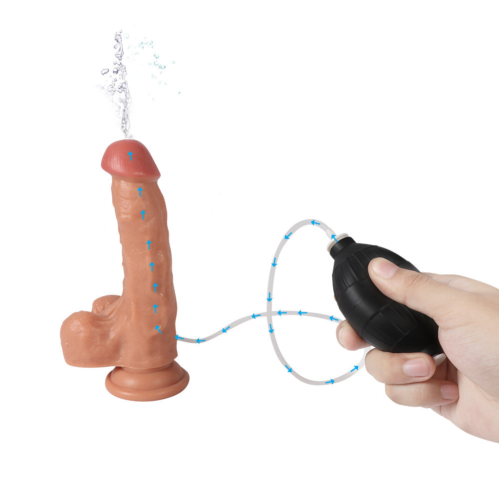 17.8 cm Suction Cup Realistic Squirting Dildo