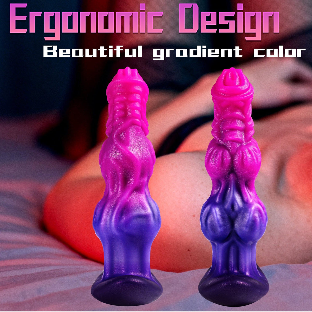 Pink Fantasy Horse Knot Huge Anal Dildo