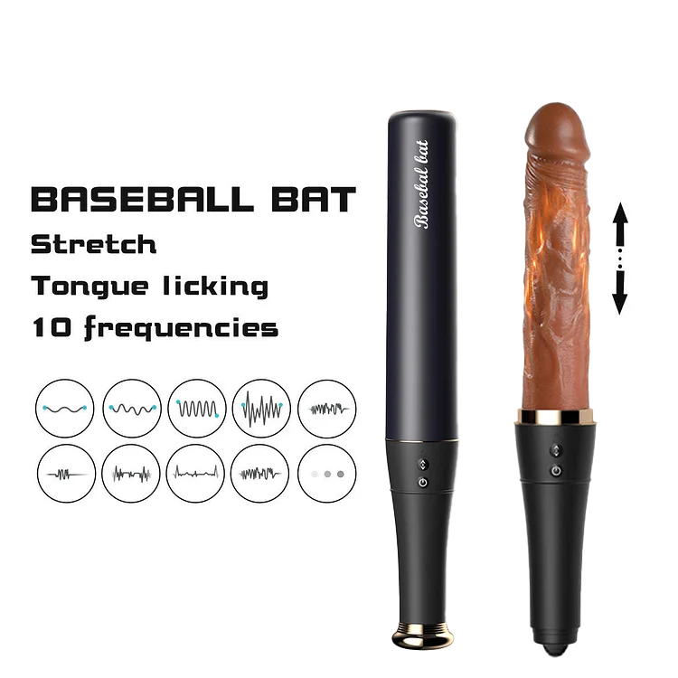 Discreet USB Recharge Baseball Thrusting Dildo