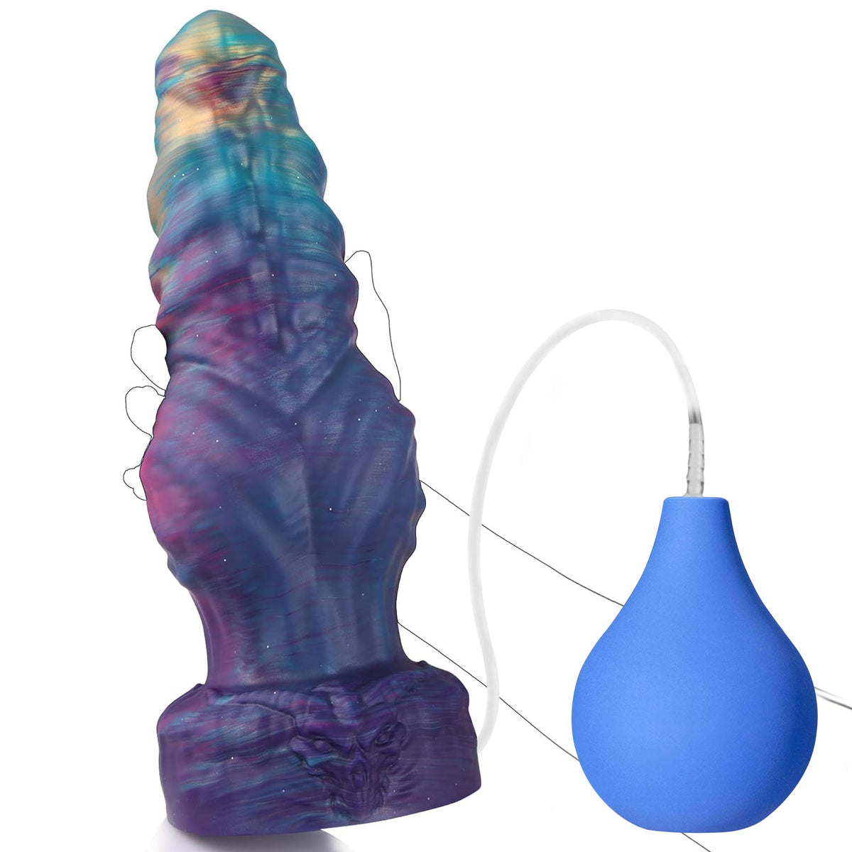 13 Inch Purple Huge Knot Monster Ejaculating Dildo