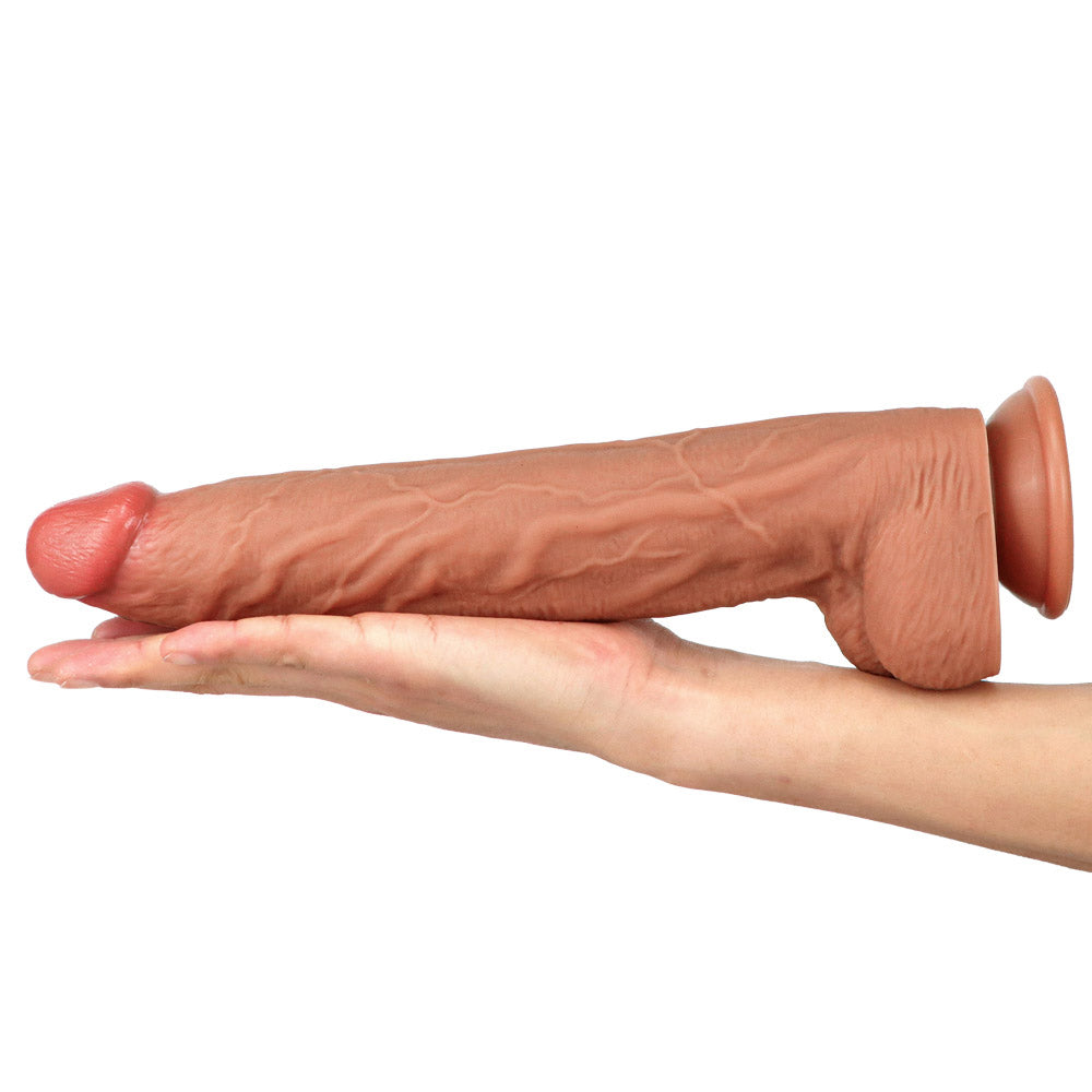 30.5 cm Soft Silicone Realistic Huge Anal Dildo