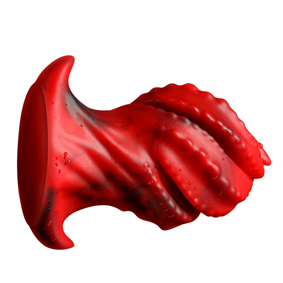 Red Monster Rotating Tentacle Huge Butt Plug