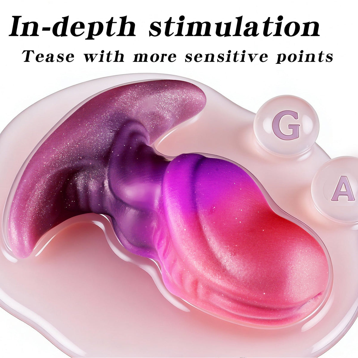 Rainbow Furry Silicone Fox Tail Anal Plug