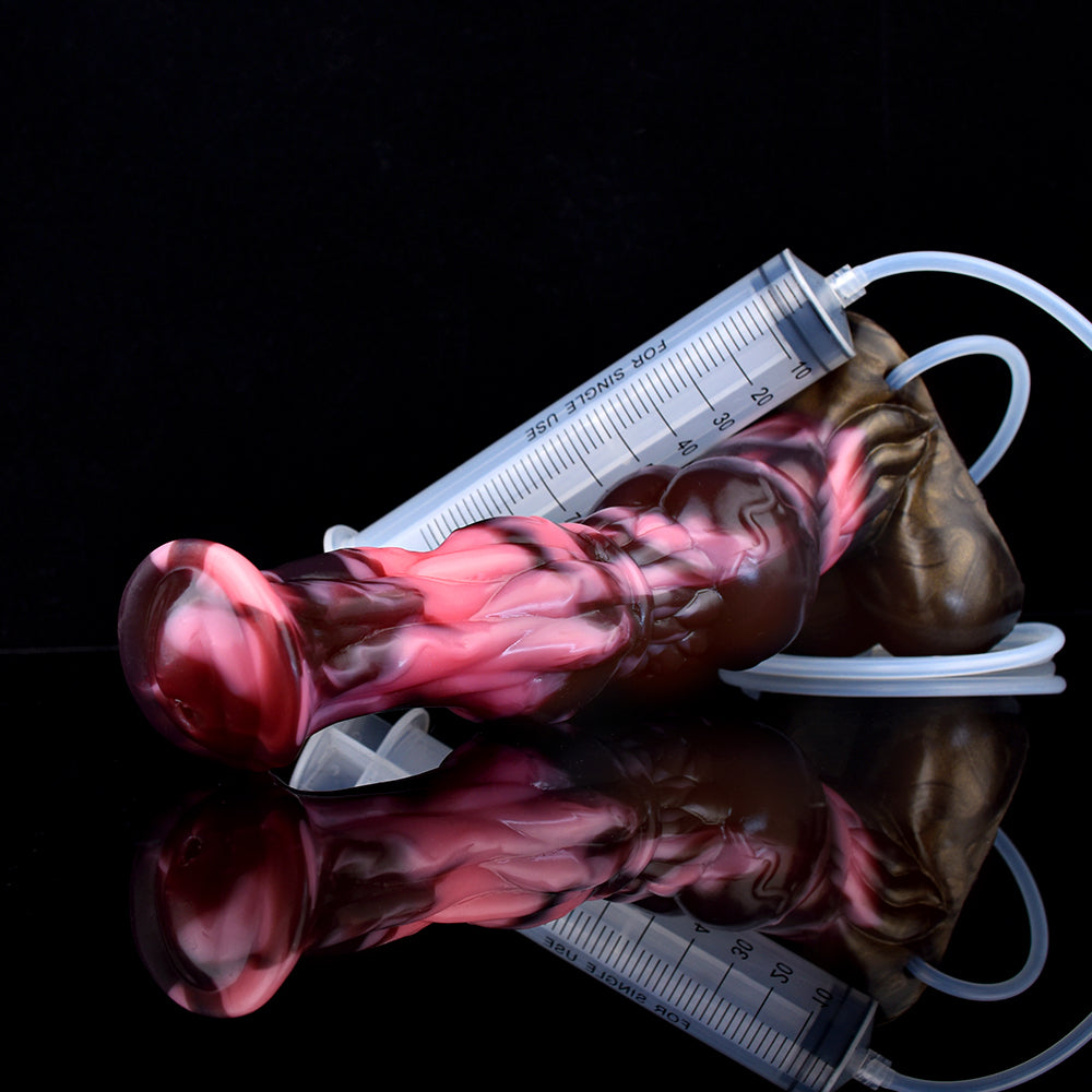25.4 cm Fantasy Knotted Horse Ejaculating Dildo