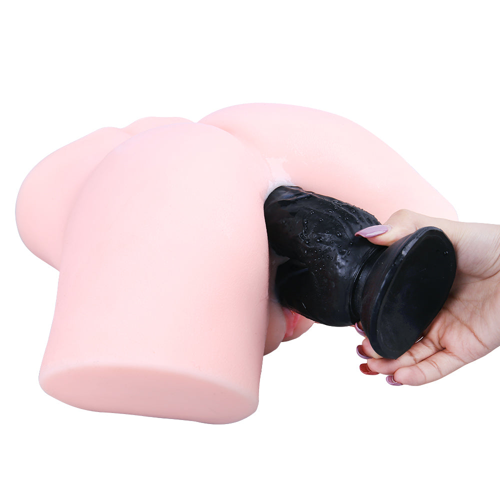 20.3 cm Black Large Double Penetration Dildo