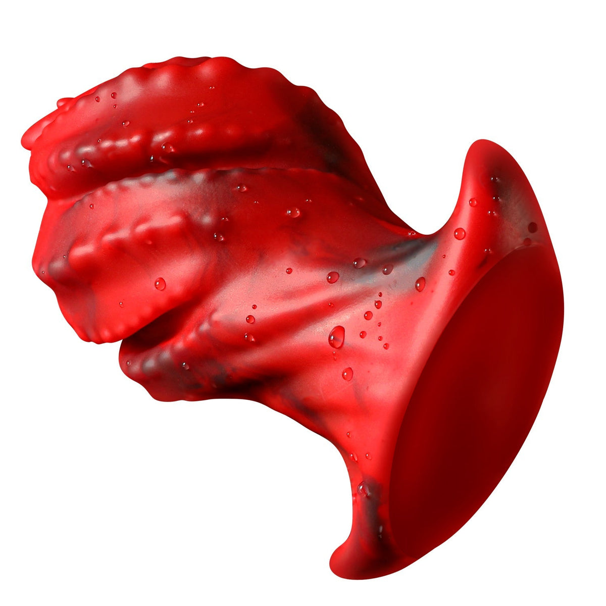 Red Monster Rotating Tentacle Huge Butt Plug