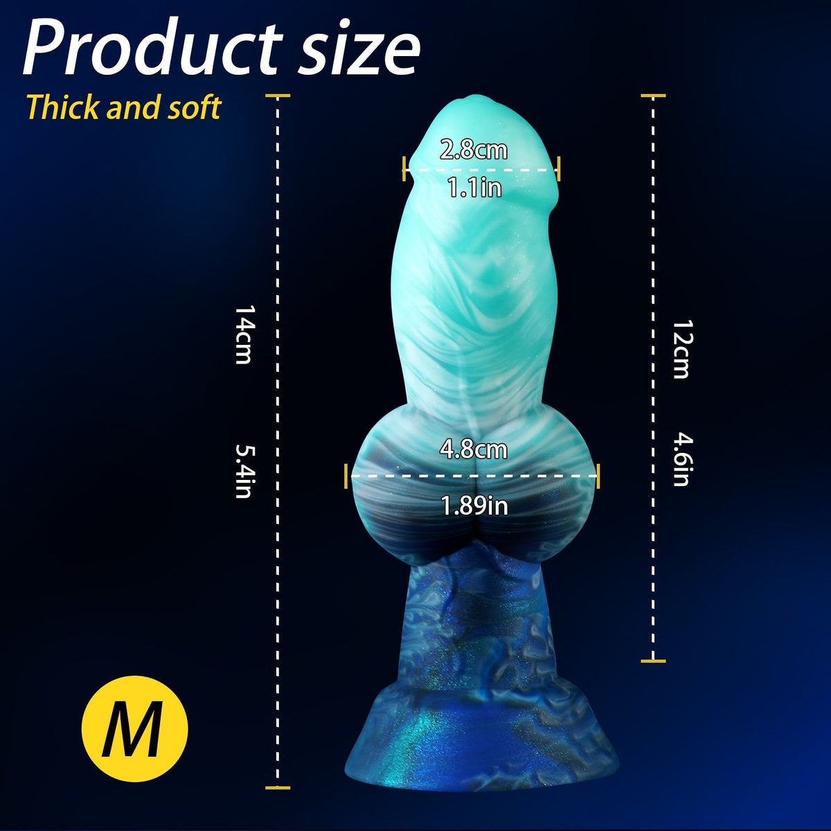 15.2 cm Green Silicone Knotted Dog Dildo