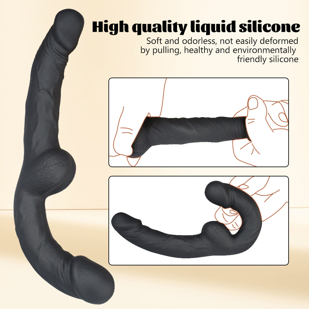 Double-Ended Realistic Female Wear Strapless Dildo
