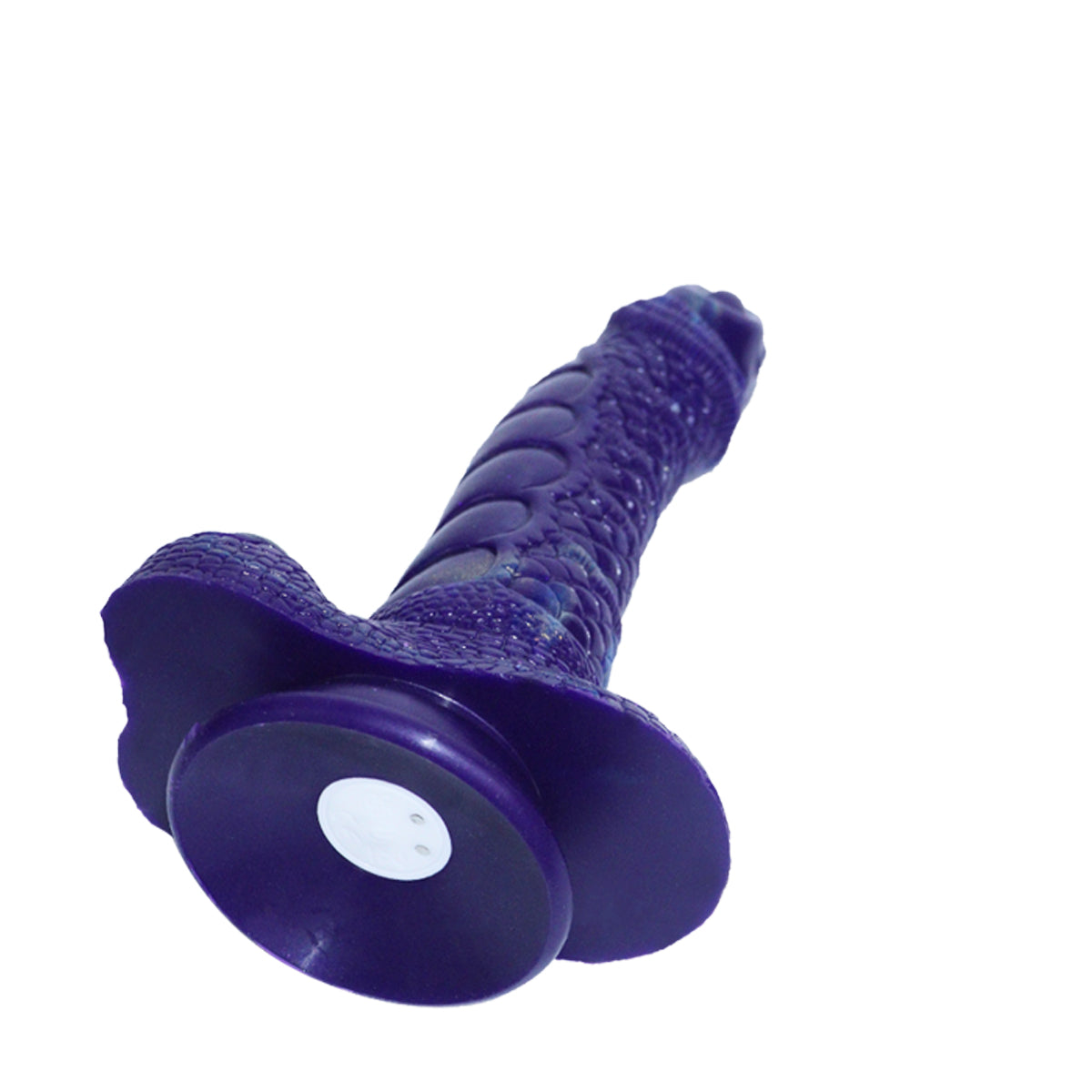 Purple Dragon Monster Textured Vibrating Dildo