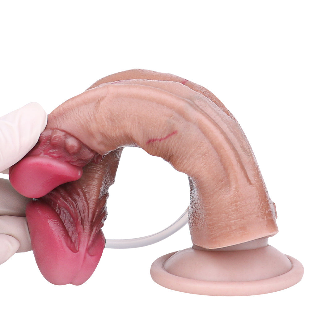 Realistic Squirting Double Penetration Dildo With Veins