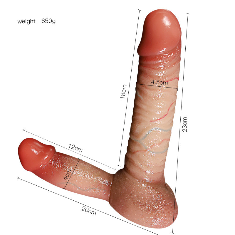 Ultra Realistic Silicone Strapless Strap-On Dildo