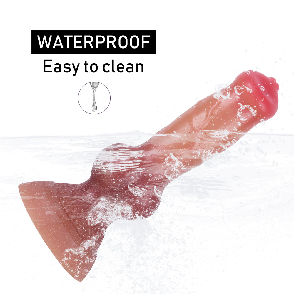 19 cm Silicone Knots Dog Dildo