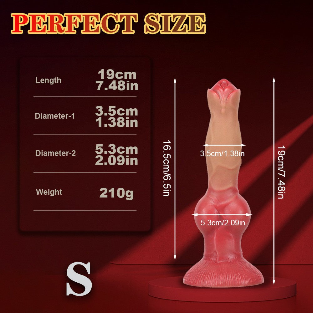 Fantasy Silicone 4 Size Knot Dog Dildo