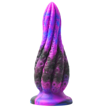Purple Monster Rotating Tentacle Huge Butt Plug