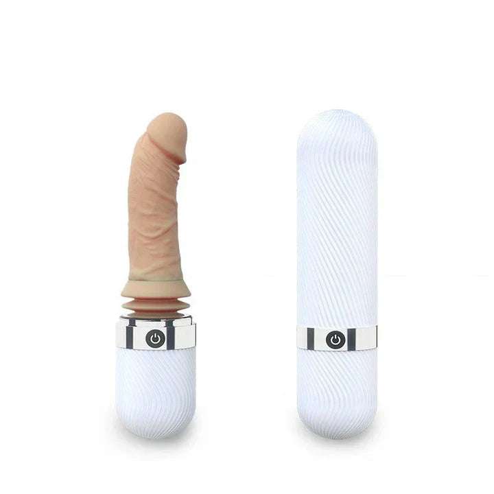 Discreet Waterproof Vibrating Thrusting Quiet Dildo