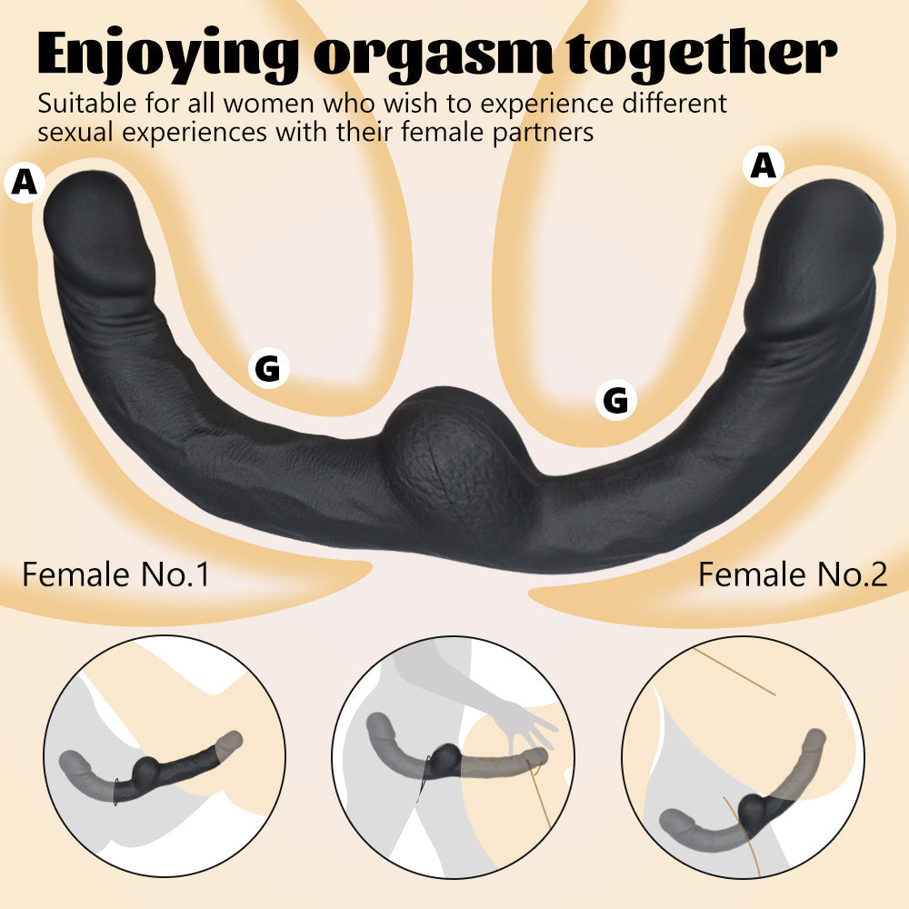 Double-Ended Realistic Female Wear Strapless Dildo