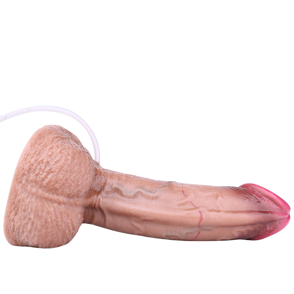 18cm Curved Squirting Dual Density Realistic Dildo