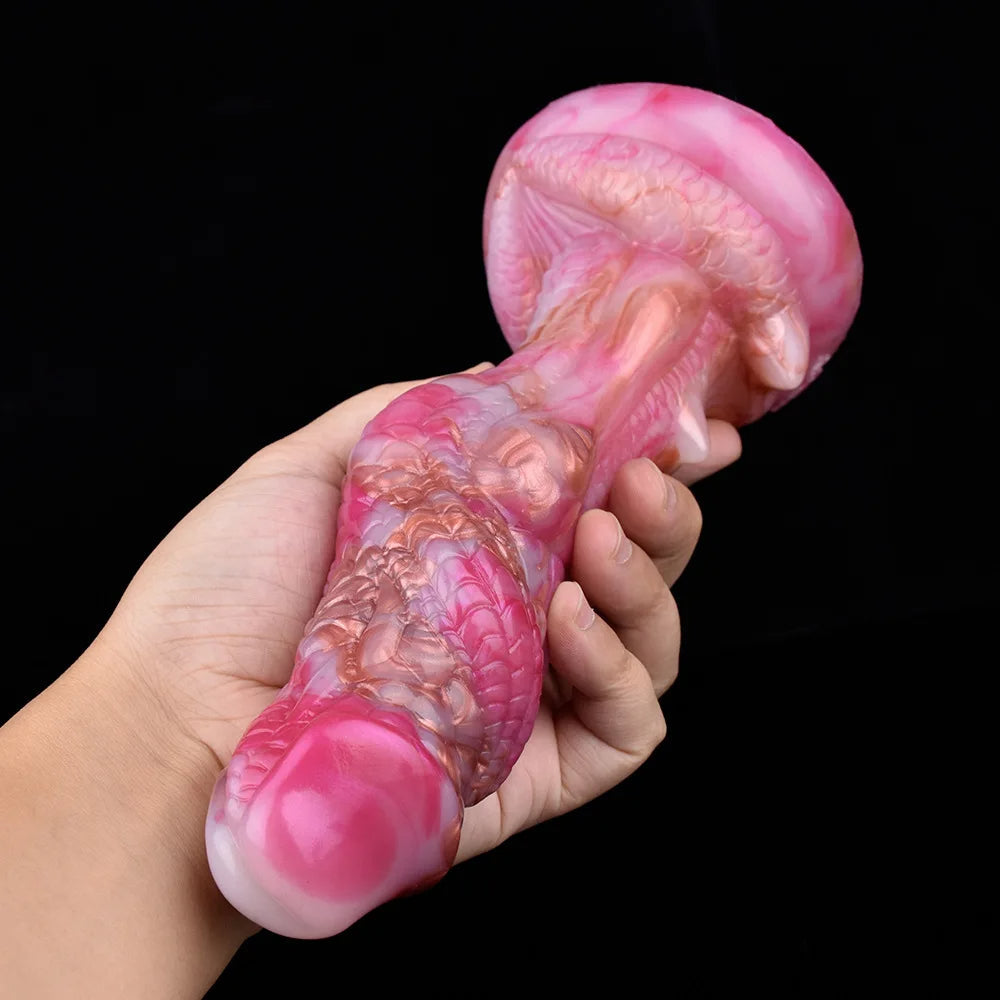 Pink 20.3 cm Fantasy Vibrator dragon Dildo