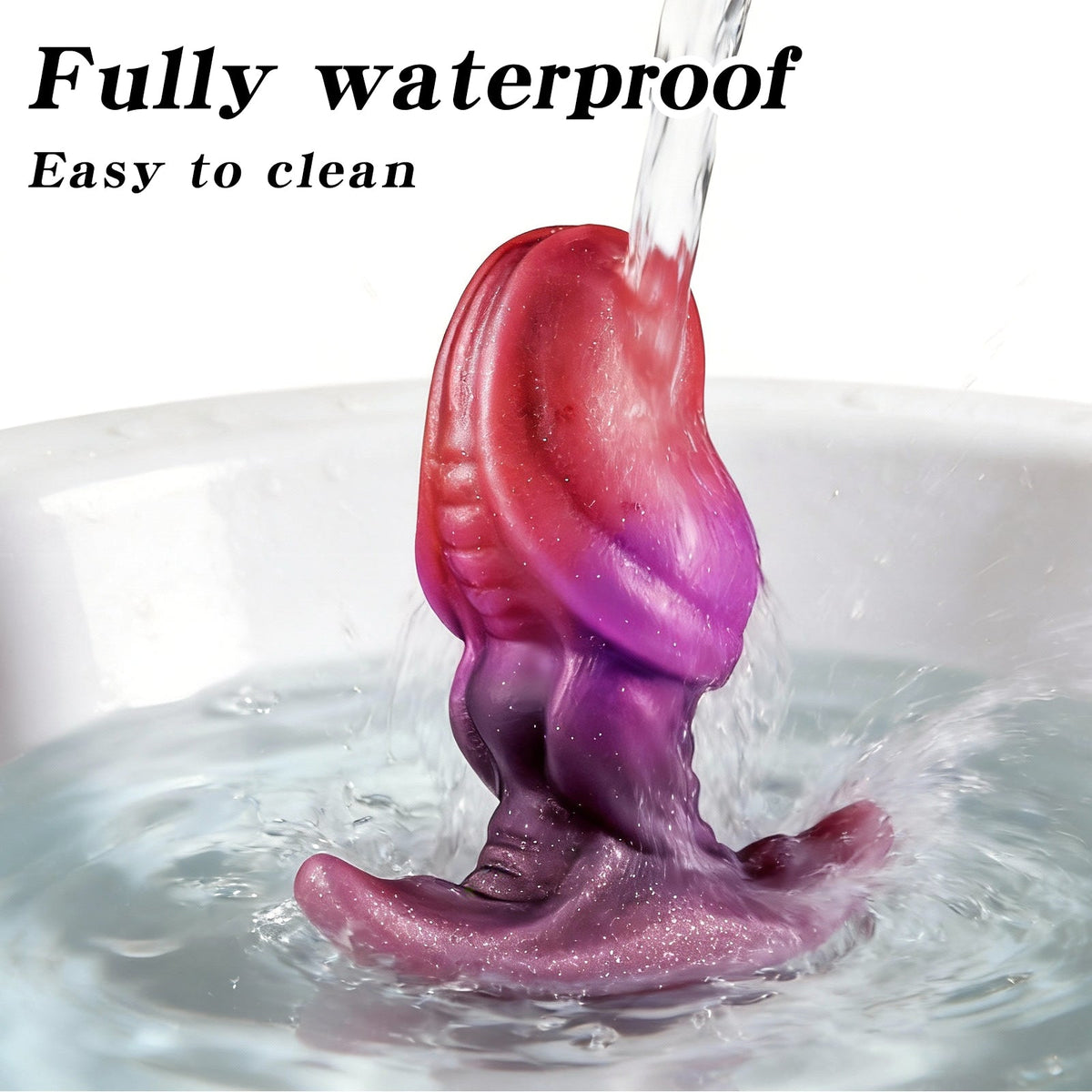 Rainbow Furry Silicone Fox Tail Anal Plug